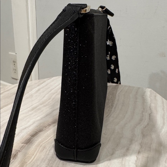 Kate Spade Bag Shimmy Glitter Black Sparkle Crossbody - Picture 8 of 17